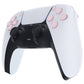 eXtremeRate Replacement Full Set Buttons Compatible with PS5 Controller BDM-010/020 - Cherry Blossoms Pink