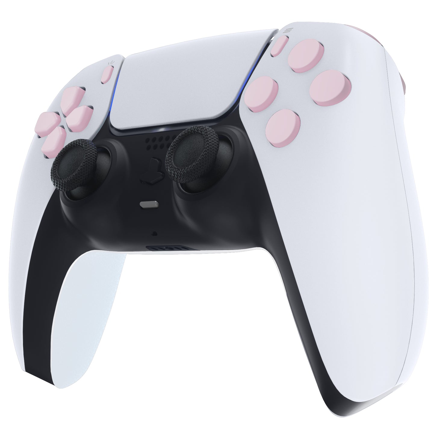 eXtremeRate Replacement Full Set Buttons Compatible with PS5 Controller BDM-010/020 - Cherry Blossoms Pink