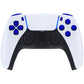 eXtremeRate Replacement Full Set Buttons Compatible with PS5 Controller BDM-010/020 - Chrome Blue