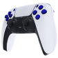 eXtremeRate Replacement Full Set Buttons Compatible with PS5 Controller BDM-010/020 - Chrome Blue