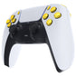 eXtremeRate Replacement Full Set Buttons Compatible with PS5 Controller BDM-010/020 - Chrome Gold