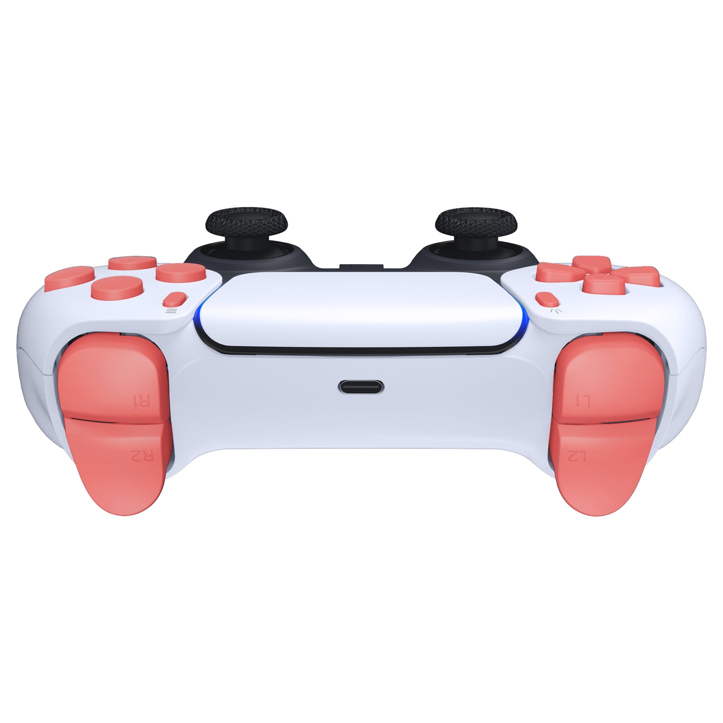 eXtremeRate Replacement Full Set Buttons Compatible with PS5 Controller BDM-010/020 - Coral
