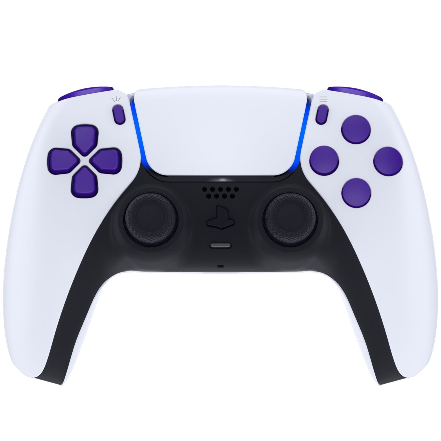 eXtremeRate Replacement Full Set Buttons Compatible with PS5 Controller BDM-010/020 - Purple