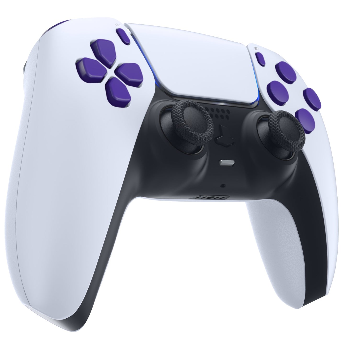 eXtremeRate Replacement Full Set Buttons Compatible with PS5 Controller BDM-010/020 - Purple