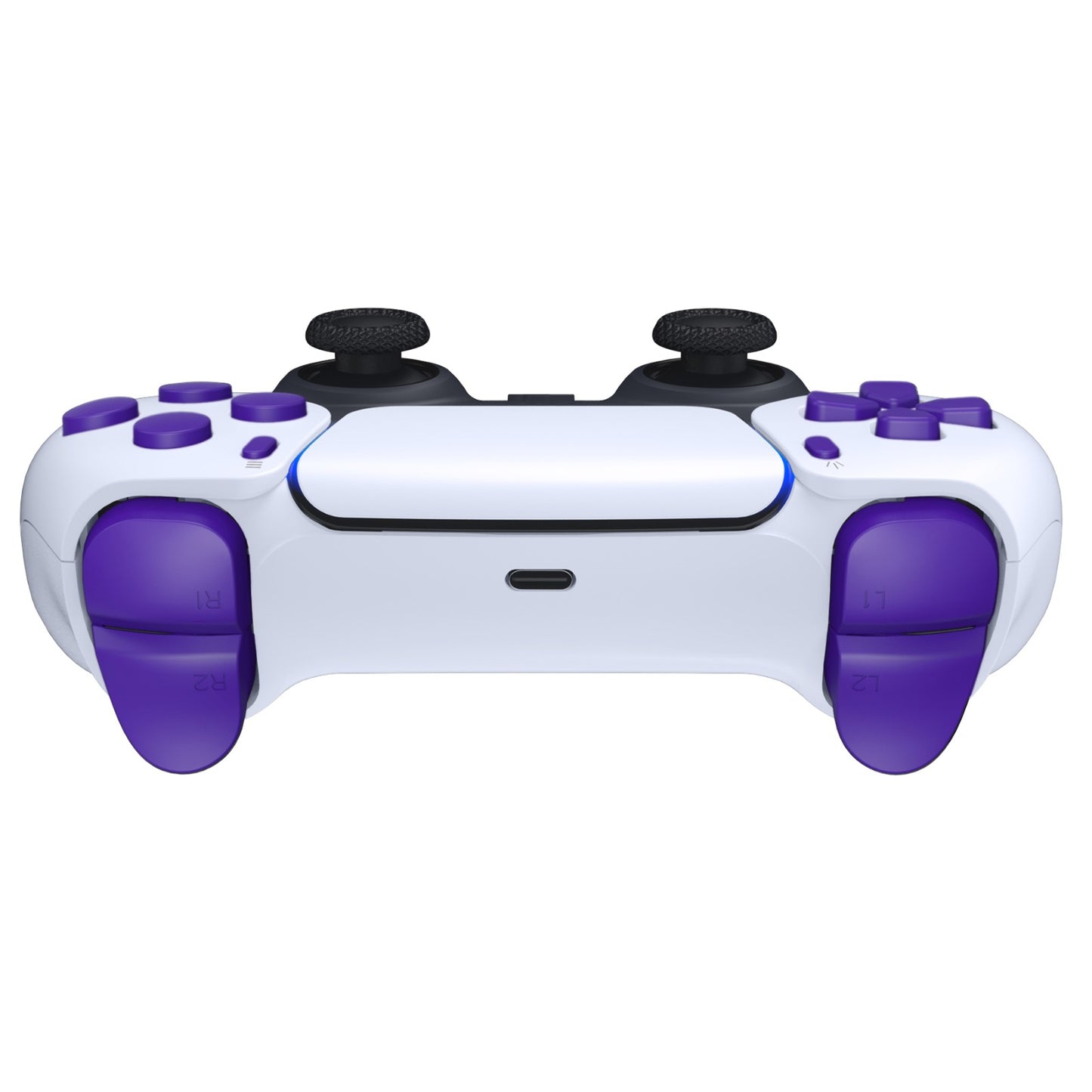 eXtremeRate Replacement Full Set Buttons Compatible with PS5 Controller BDM-010/020 - Purple