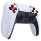 eXtremeRate Replacement Full Set Buttons Compatible with PS5 Controller BDM-010/020 - Scarlet Red