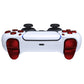 eXtremeRate Replacement Full Set Buttons Compatible with PS5 Controller BDM-010/020 - Scarlet Red