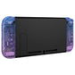 eXtremeRate Replacement Full Set Shell Case with Buttons for Joycon of NS Switch - Glitter Gradient Translucent Bluebell