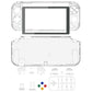 eXtremeRate Replacement Full Set Shells with Button Kit & Screen Protector for Nintendo Switch Lite - Crystal Clear