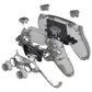 eXtremeRate Replacement Full Set Shells with Buttons Compatible with PS5 Controller BDM-030/040/050/060 - Clear Black