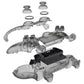 eXtremeRate Replacement Full Set Shells with Buttons Compatible with PS5 Controller BDM-030/040/050/060 - Clear Black