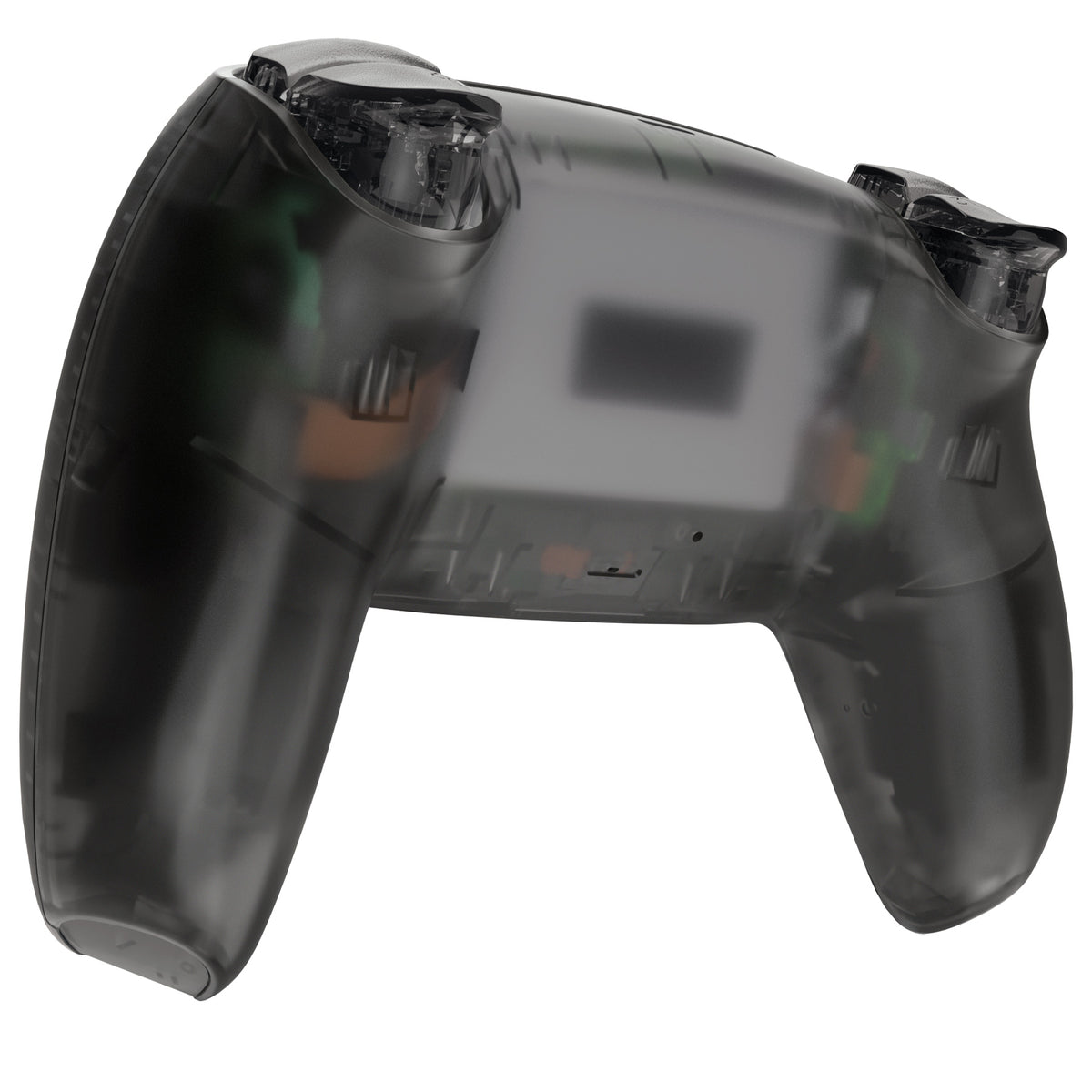 eXtremeRate Replacement Full Set Shells with Buttons Compatible with PS5 Controller BDM-030/040/050/060 - Clear Black