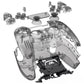 eXtremeRate Replacement Full Set Shells with Buttons Compatible with PS5 Controller BDM-030/040/050/060 - Clear Black