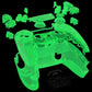 eXtremeRate Replacement Full Set Shells with Buttons Compatible with PS5 Controller BDM-030/040/050 - Glow in Dark - Green