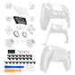 eXtremeRate Replacement Full Set Shells with Buttons Compatible with PS5 Controller BDM-030/040/050 - Glow in Dark - Green