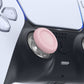 eXtremeRate Replacement Thumbsticks Analog Stick Joystick Compatible with PS5 & PS4 All Model Controller - Clear & Cherry Blossoms Pink