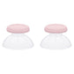 eXtremeRate Replacement Thumbsticks Analog Stick Joystick Compatible with PS5 & PS4 All Model Controller - Clear & Cherry Blossoms Pink
