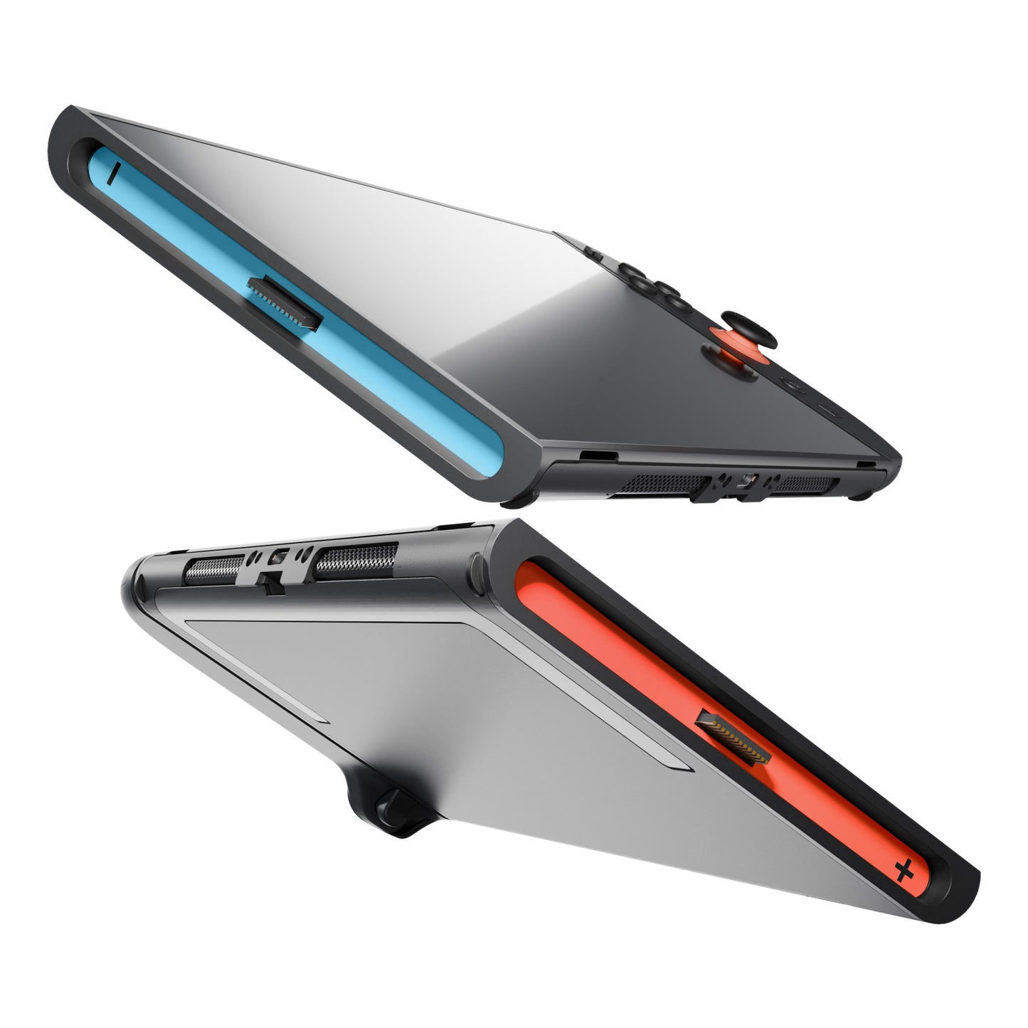 eXtremeRate Side Rail Slot Sticker for Nintendo Switch 2 Console - Blue & Orange