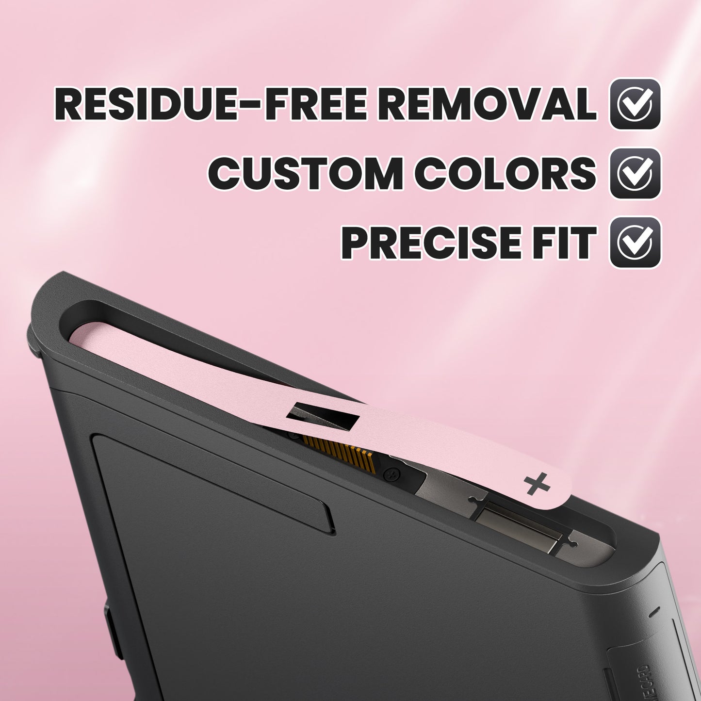 eXtremeRate Side Rail Slot Sticker for Nintendo Switch 2 Console - Cherry Blossoms Pink