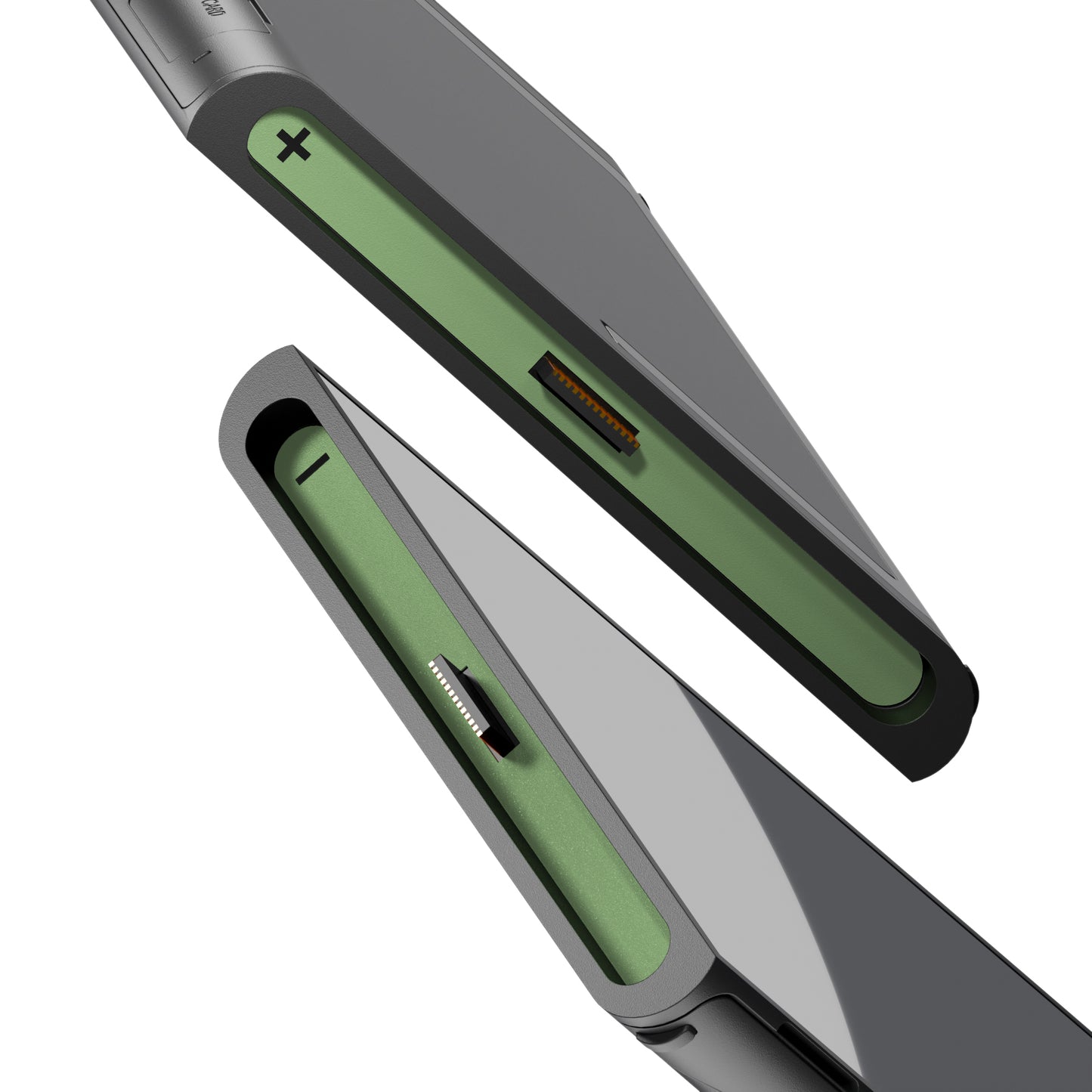 eXtremeRate Side Rail Slot Sticker for Nintendo Switch 2 Console - Matcha Green