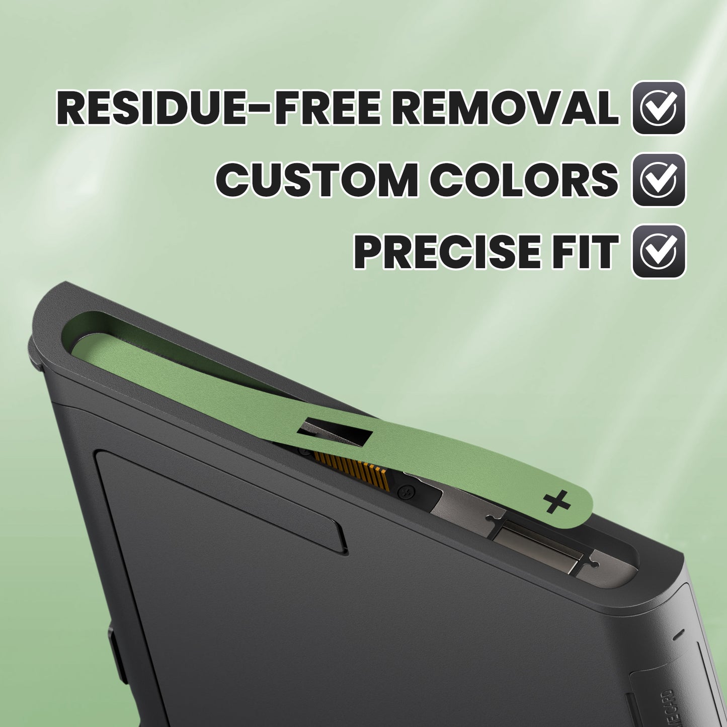 eXtremeRate Side Rail Slot Sticker for Nintendo Switch 2 Console - Matcha Green