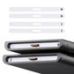 eXtremeRate Side Rail Slot Sticker for Nintendo Switch 2 Console - White