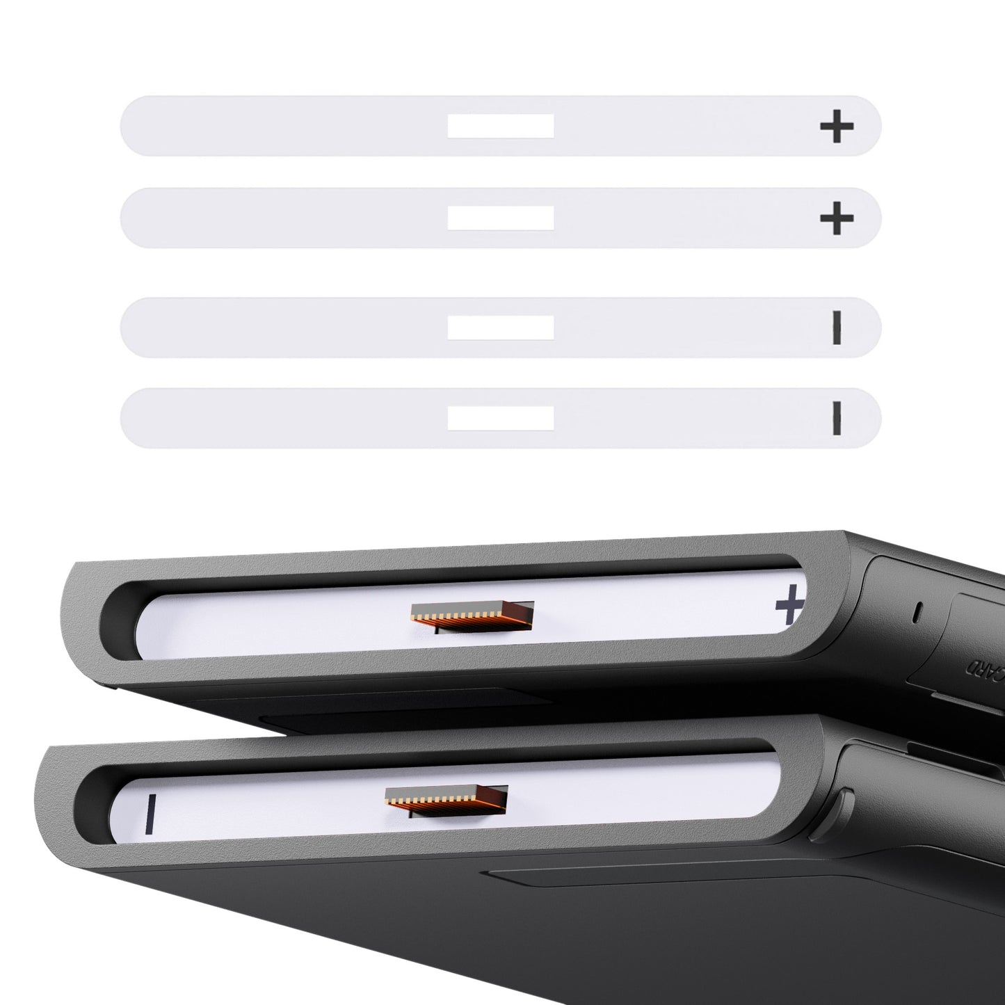 eXtremeRate Side Rail Slot Sticker for Nintendo Switch 2 Console - White