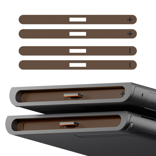 eXtremeRate Side Rail Slot Sticker for Nintendo Switch 2 Console - Wood Grain Brown