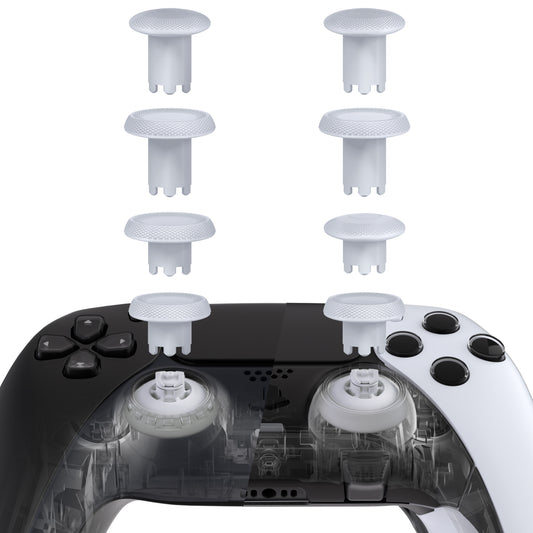 eXtremeRate ThumbsGear V3 Interchangeable Ergonomic Thumbstick for PS5 Edge & PS5 & PS4 Controller - Original White