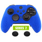 eXtremeRate PlayVital Protective Anti-Slip Silicone Case with Thumb Grips Caps for Xbox One Elite Series 2 & Elite 2 Core Controller - Blue