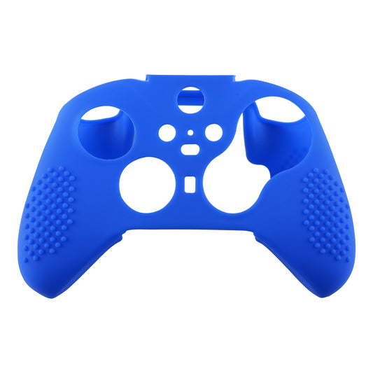 eXtremeRate PlayVital Protective Anti-Slip Silicone Case with Thumb Grips Caps for Xbox One Elite Series 2 & Elite 2 Core Controller - Blue