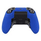 eXtremeRate PlayVital Protective Anti-Slip Silicone Case with Thumb Grips Caps for Xbox One Elite Series 2 & Elite 2 Core Controller - Blue