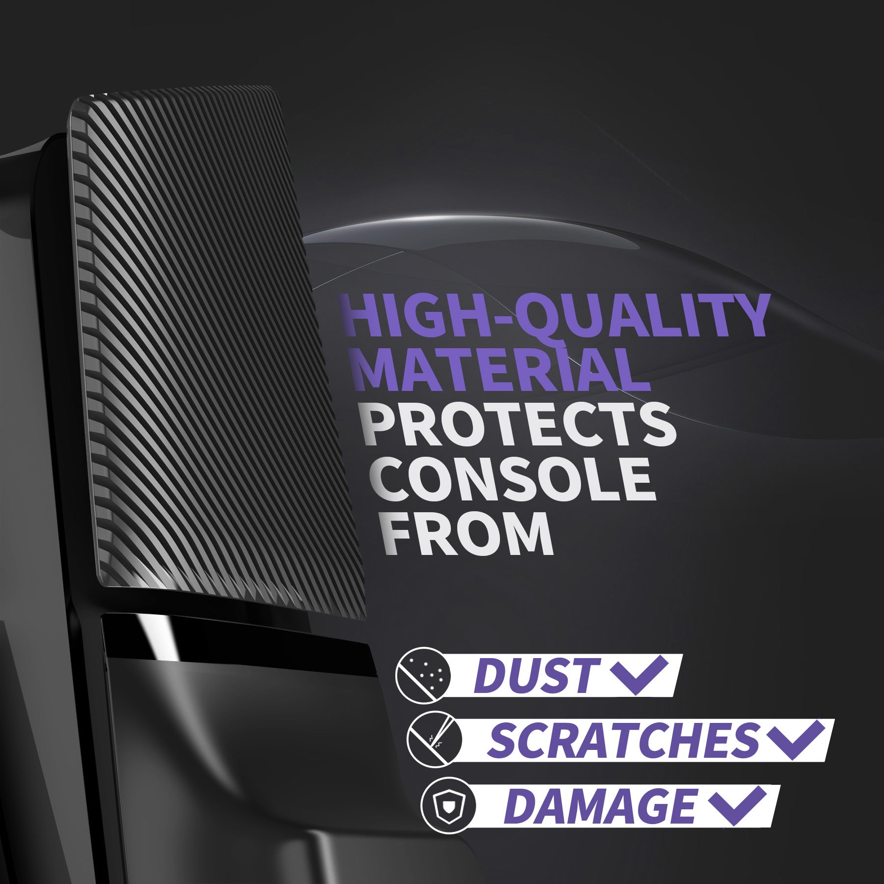 eXtremeRate eXcover Replacement Top Bottom Cover Side Panel with Cooling Vent for PS5 Slim Disc Edition Console - Black eXtremeRate