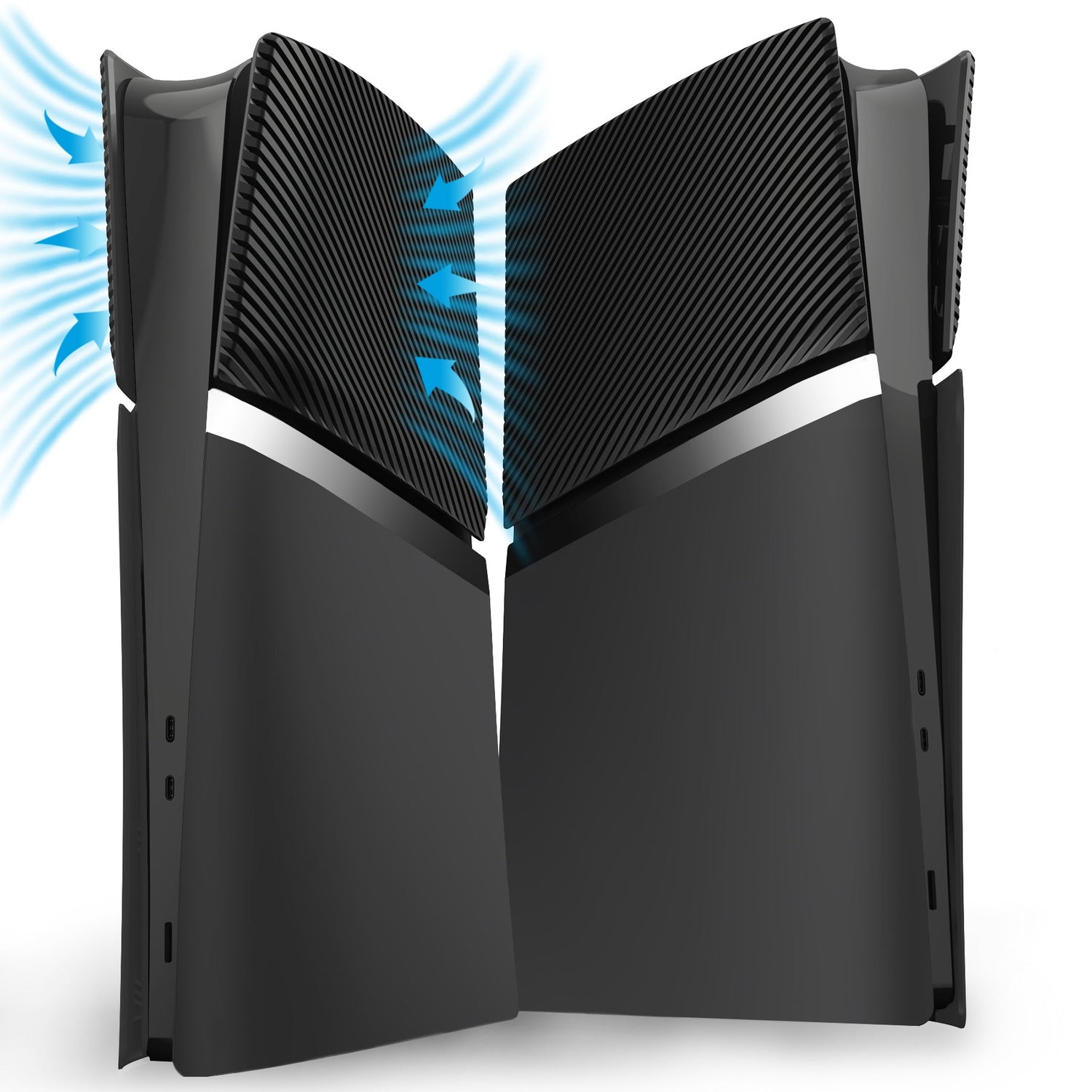 eXcover Replacement Case with Cooling Vent for PS5 Slim Digital Edition Console