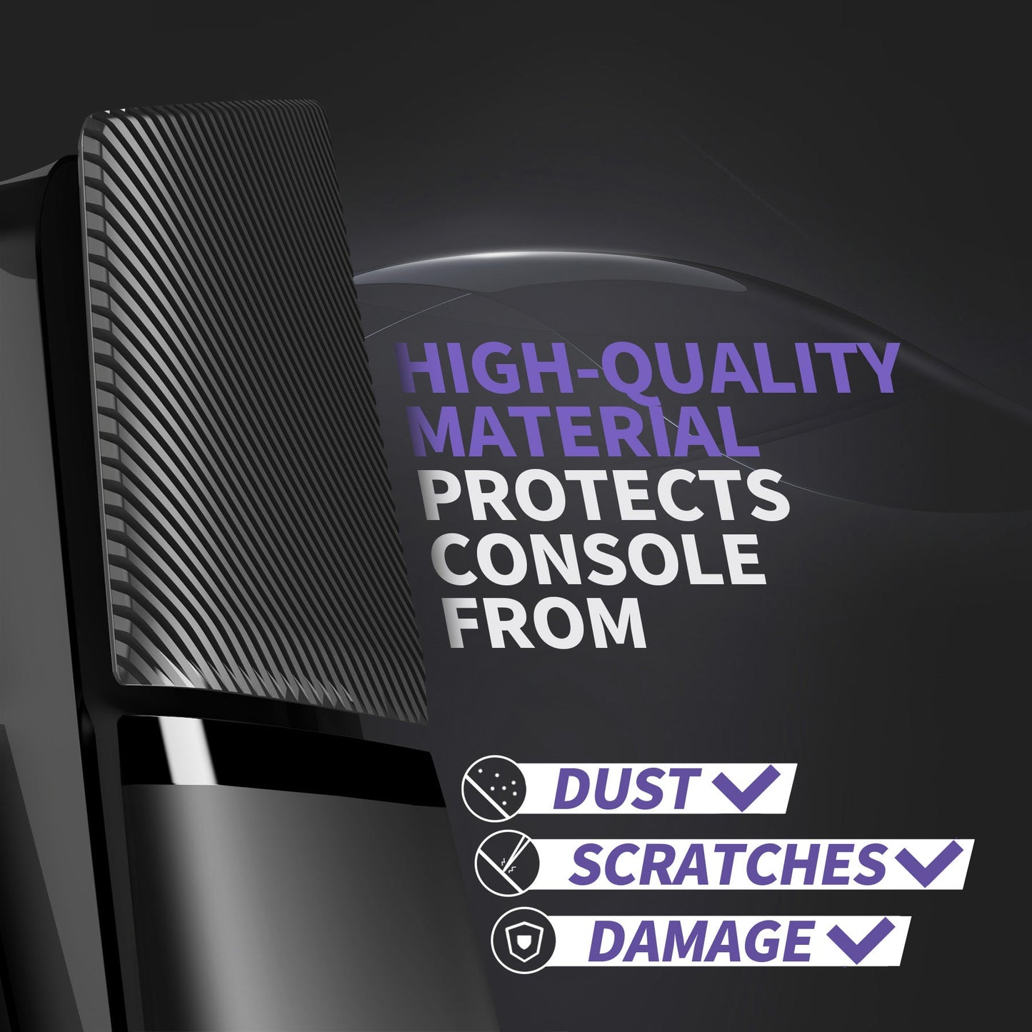 eXtremeRate eXcover Replacement Top Bottom Cover Side Panel with Cooling Vent for PS5 Slim Digital Edition Console - Black eXtremeRate