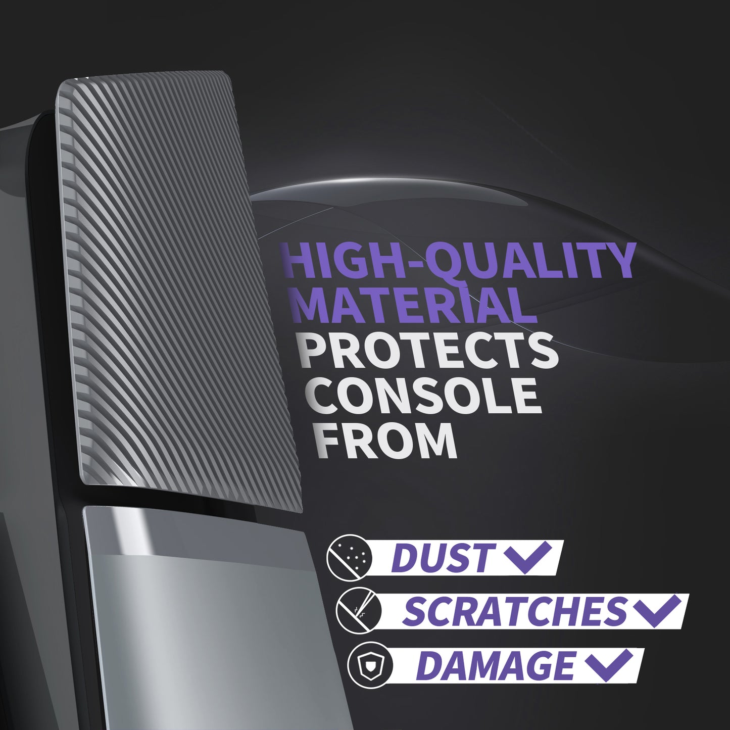 eXtremeRate eXcover Replacement Top Bottom Cover Side Panel with Cooling Vent for PS5 Slim Digital Edition Console - New Hope Gray