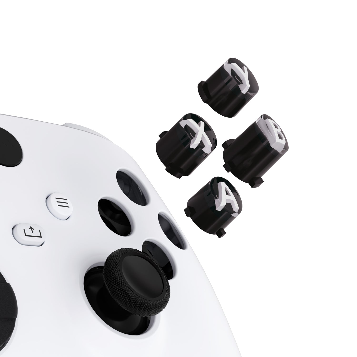 Three-Tone ABXY Action Buttons with Classic Symbols for Xbox Series X/S Controller & Xbox One X/S & Xbox One Elite V1/V2 Controller