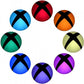 eXtremeRate Retail 16 pcs(a set) Polychrome Home Button Stickers Cover for Xbox One Console- YSXBS0217GC