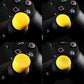 eXtremeRate Retail 8 Yellow Silicone Rubber Precision Platporm Raised Analog Sticks Thumb Grips for ps4 Slim ps4 Pro Thumbsticks -ZXBJ1240