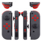 eXtremeRate Retail Transparent Clear Red Replacement ABXY Direction Keys SR SL L R ZR ZL Trigger Buttons Springs, Full Set Buttons Repair Kits with Tools for NS Switch JoyCon & OLED JoyCon - JoyCon Shell NOT Included - AJ105