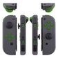 eXtremeRate Retail Transparent Clear Green Replacement ABXY Direction Keys SR SL L R ZR ZL Trigger Buttons Springs, Full Set Buttons Repair Kits with Tools for NS Switch JoyCon & OLED JoyCon - JoyCon Shell NOT Included - AJ106