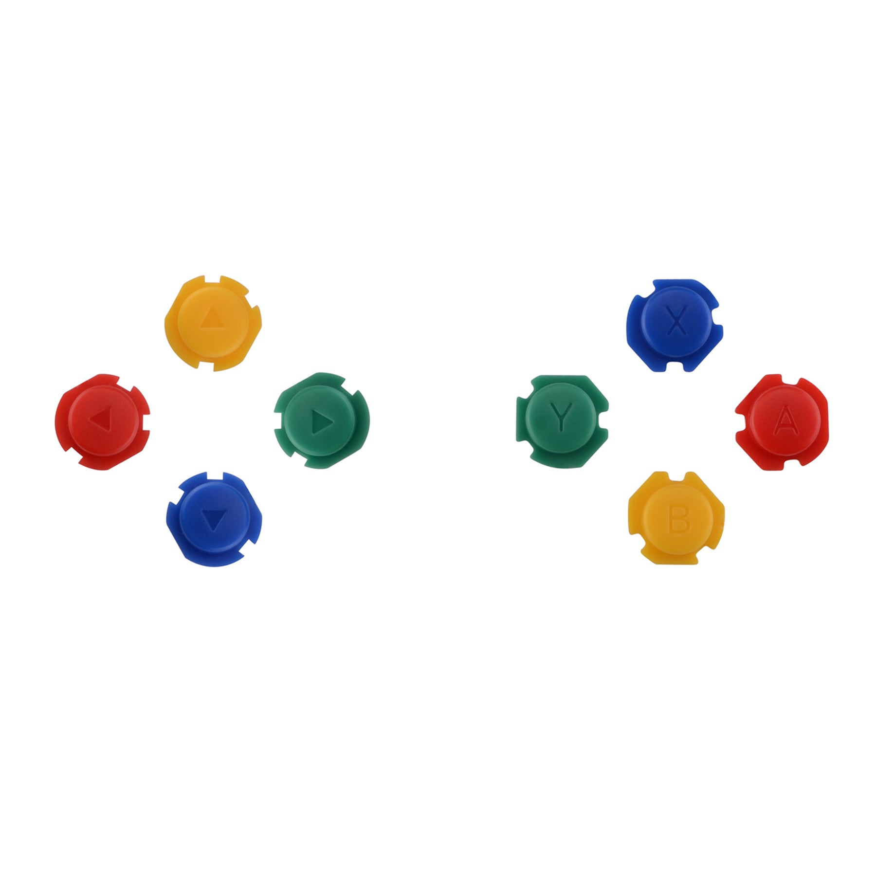 JOYTOY 構造部品と階段パーツセット eXtremeRate Replacement DIY Colorful ABXY Buttons Directions Keys