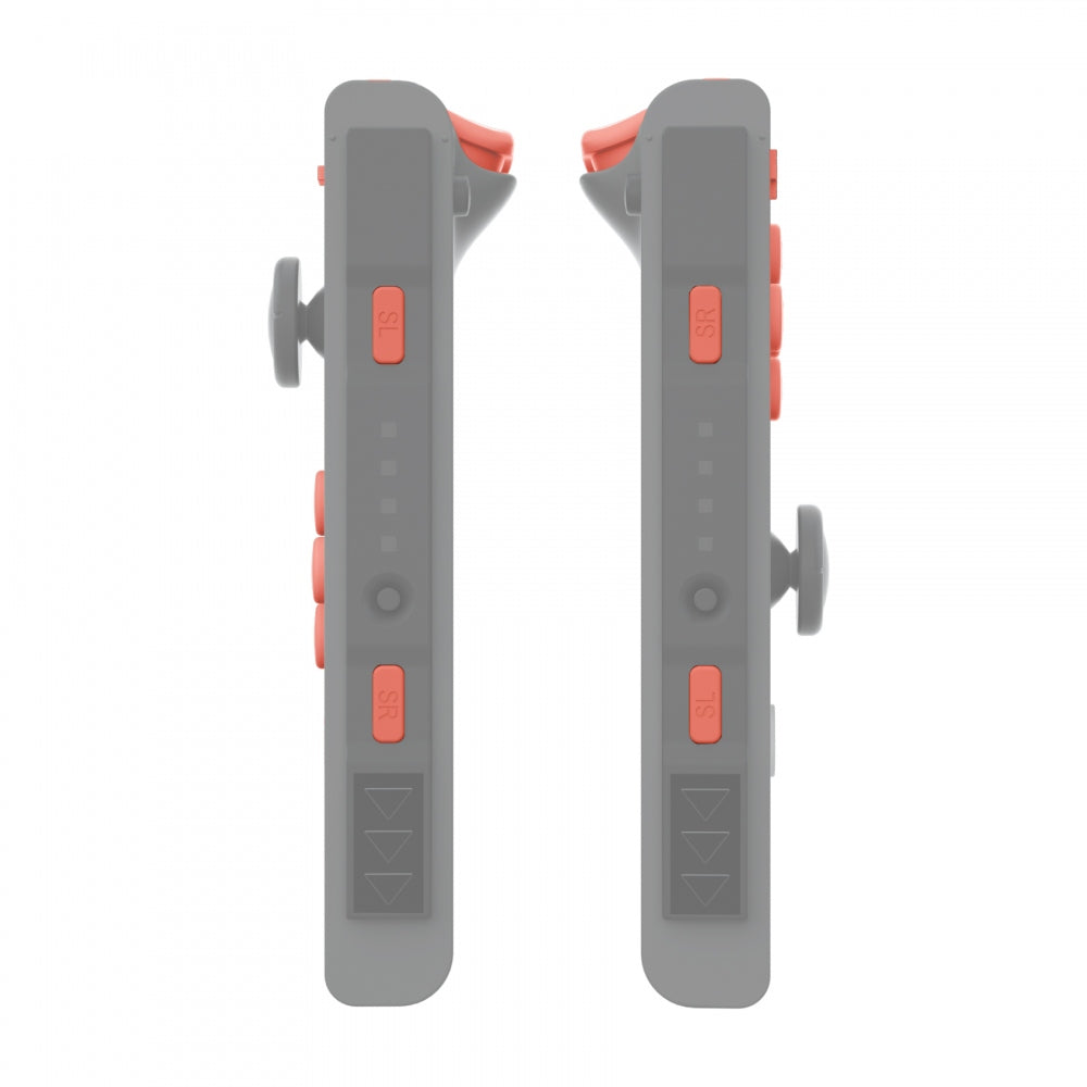 eXtremeRate Retail Coral Replacement ABXY Direction Keys SR SL L R ZR ZL Trigger Buttons Springs, Full Set Buttons Repair Kits with Tools for NS Switch JoyCon & OLED JoyCon - JoyCon Shell NOT Included - AJ223