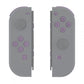 eXtremeRate Retail Dark Grayish Violet Replacement ABXY Direction Keys SR SL L R ZR ZL Trigger Buttons Springs, Full Set Buttons Repair Kits with Tools for NS Switch JoyCon & OLED JoyCon - JoyCon Shell NOT Included - AJ227