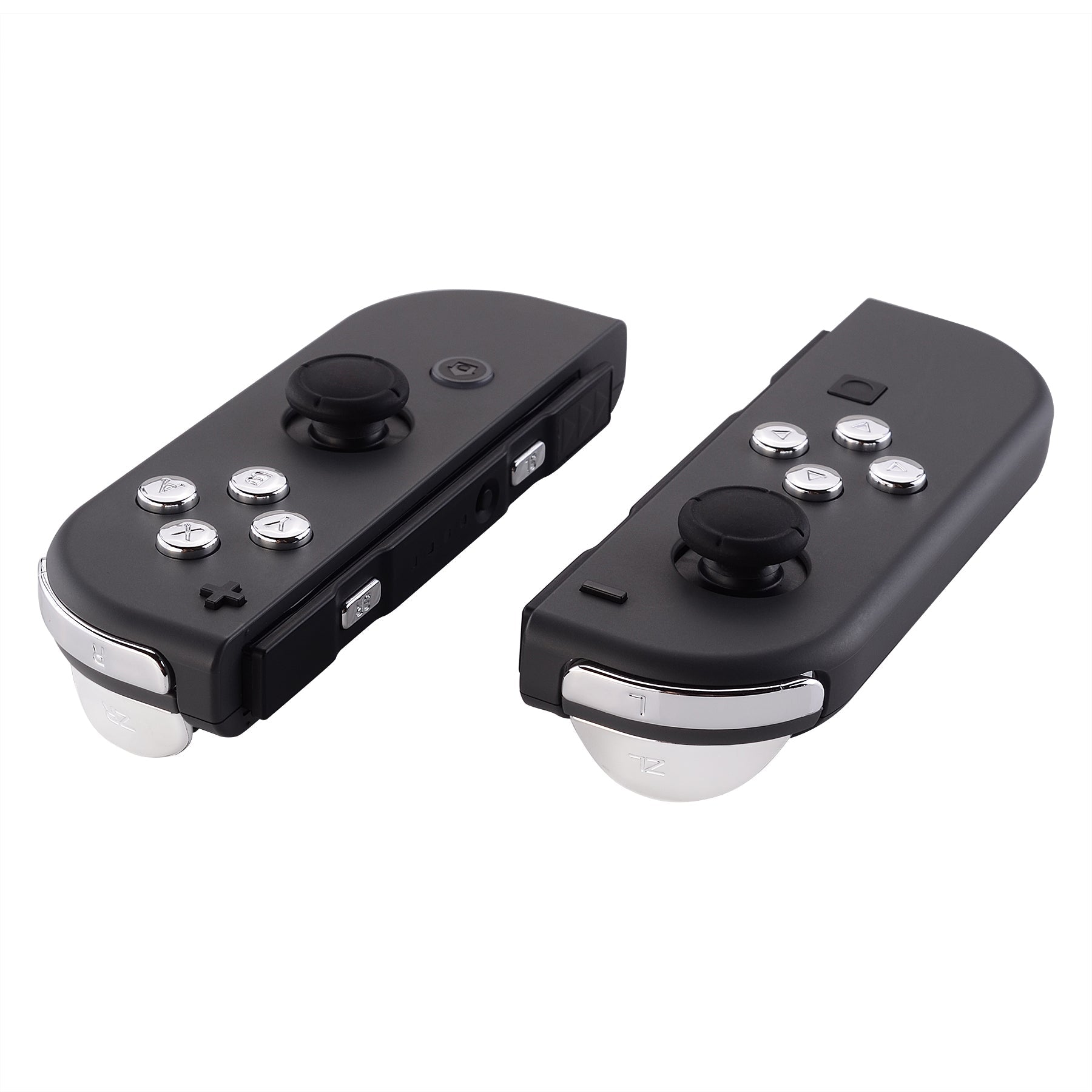 eXtremeRate Chrome Silver Replacement ABXY Direction Keys SR SL