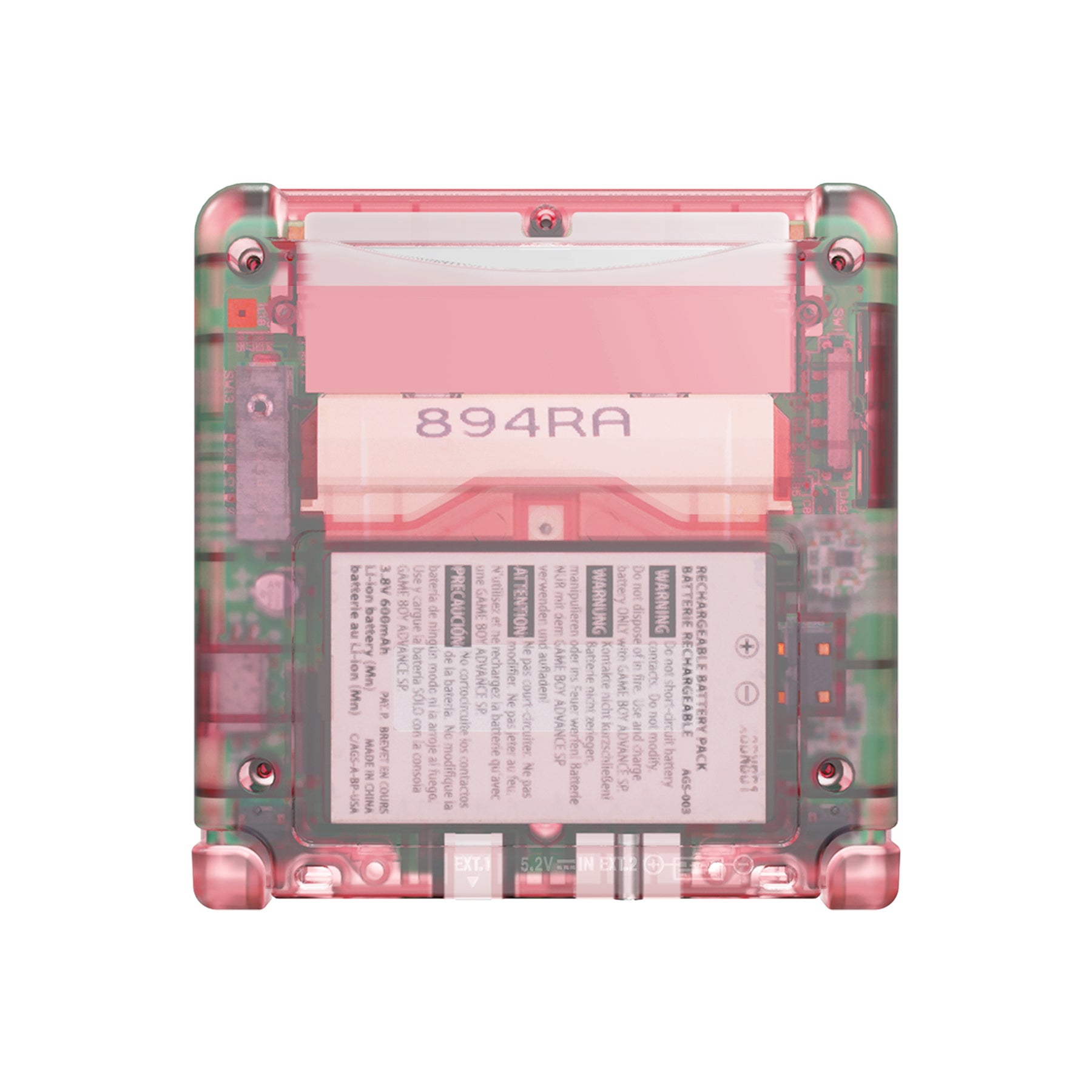 eXtremeRate Retail IPS Ready Upgraded eXtremeRate Cherry Pink Custom Replacement Housing Shell for Gameboy Advance SP GBA SP – Compatible with Both IPS & Standard LCD – Console & Screen NOT Included - ASPM5007
