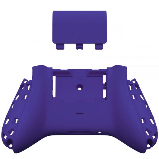 eXtremeRate Retail Purple Soft Touch Replacement Back Shell w/ Battery Cover for Xbox Series S/X Controller - Controller & Side Rails NOT Included - BX3P307