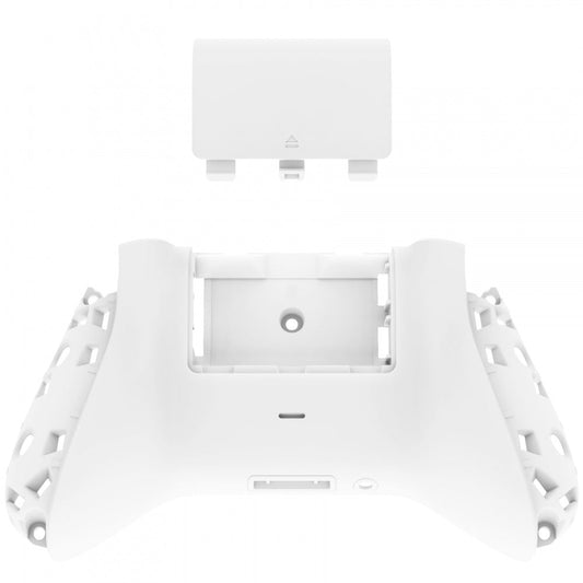 eXtremeRate Retail White Soft Touch Replacement Back Shell w/ Battery Cover for Xbox Series S/X Controller - Controller & Side Rails NOT Included - BX3P308