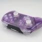 eXtremeRate Retail CLICKY TRIGGER Clear Puplur Custom Game Elite Controller for NS Pro - DSC066R