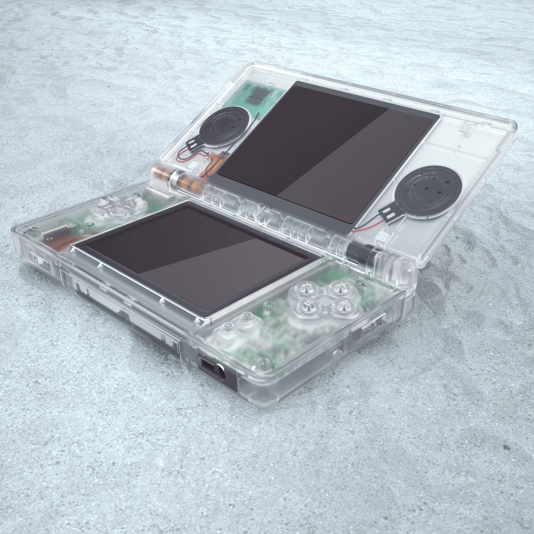 eXtremeRate Clear Replacement Full Housing Shell for Nintendo DS